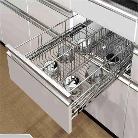 kitchen cabinet baskets stainless steel price|modular kitchen basket price list.